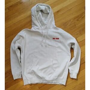 Men's Nelk Boys Full Send White Hoodie Fleece Pink Logo Nelk Boys - Large